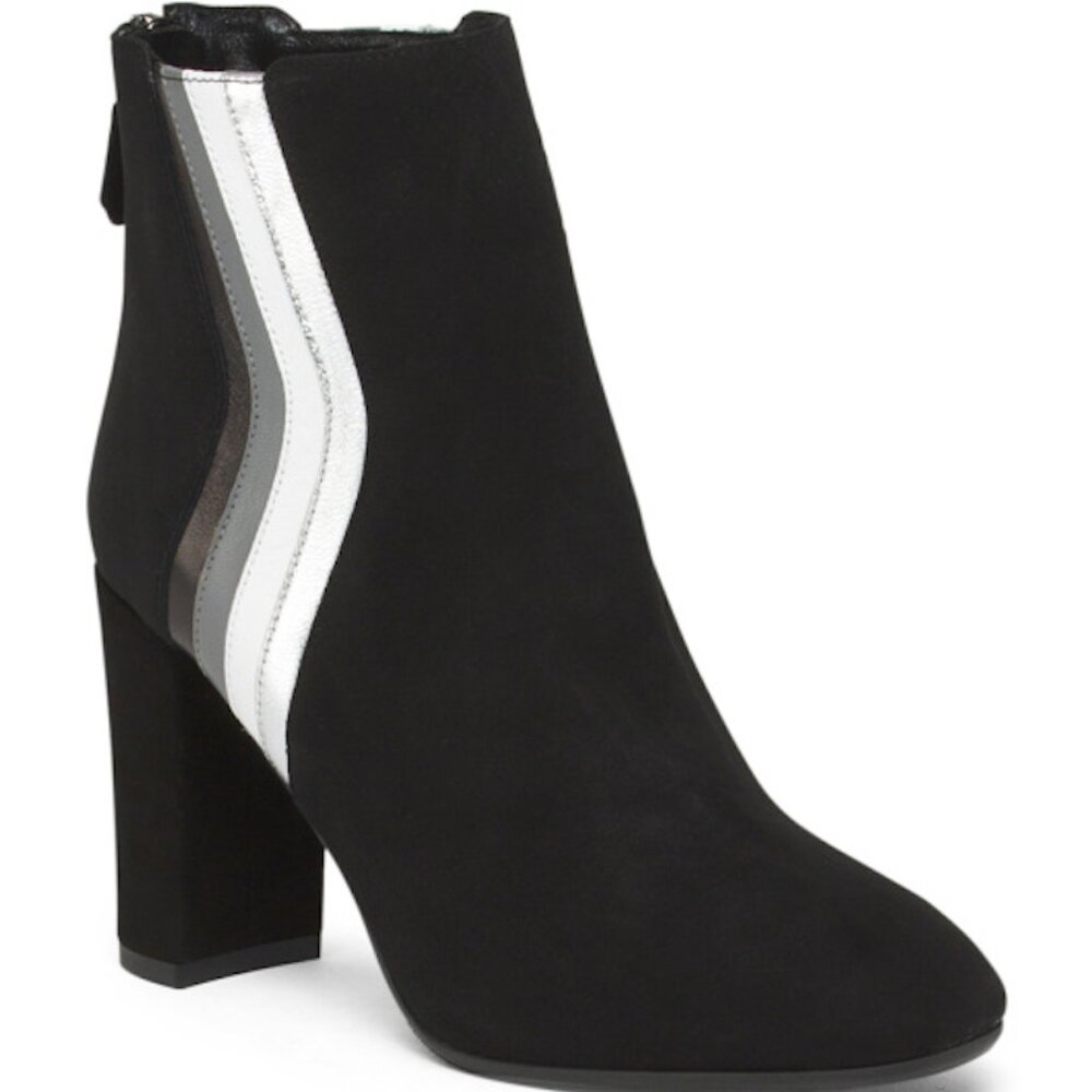 NWOB Grigiarancio Black Suede Ankle Boot Made in Italy